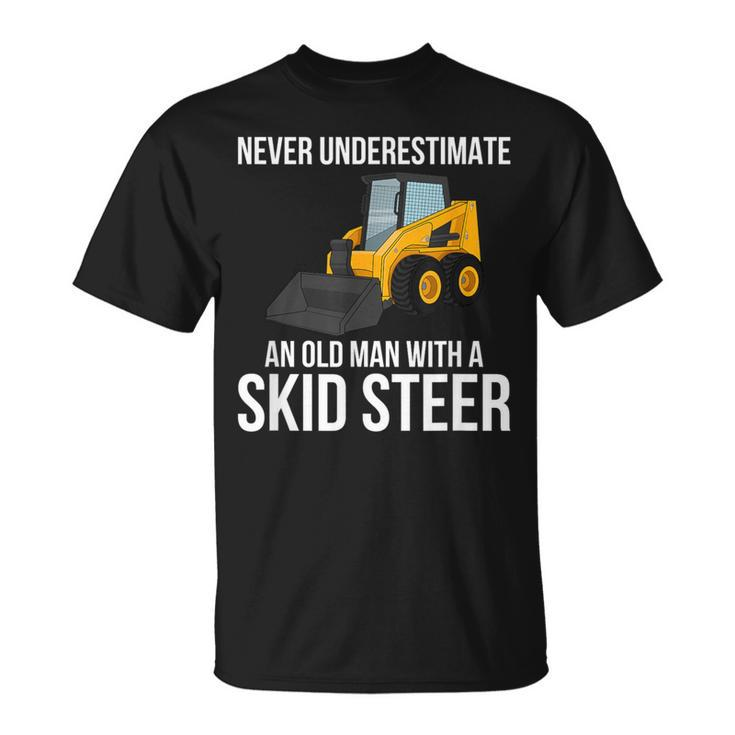 Never Underestimate An Old Man With A Skid Sr Skid Sr T-Shirt
