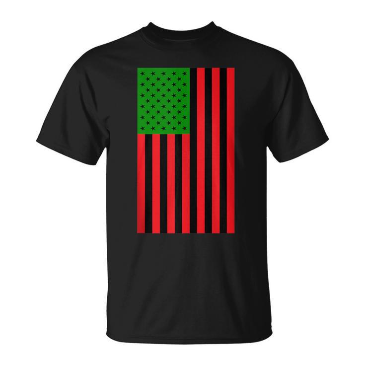 Unia Flag Pan African American Flag Junenth 1865 T-Shirt