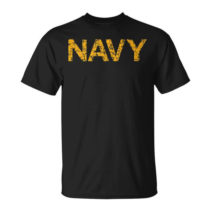 United States Navy Faded Grunge T-Shirt