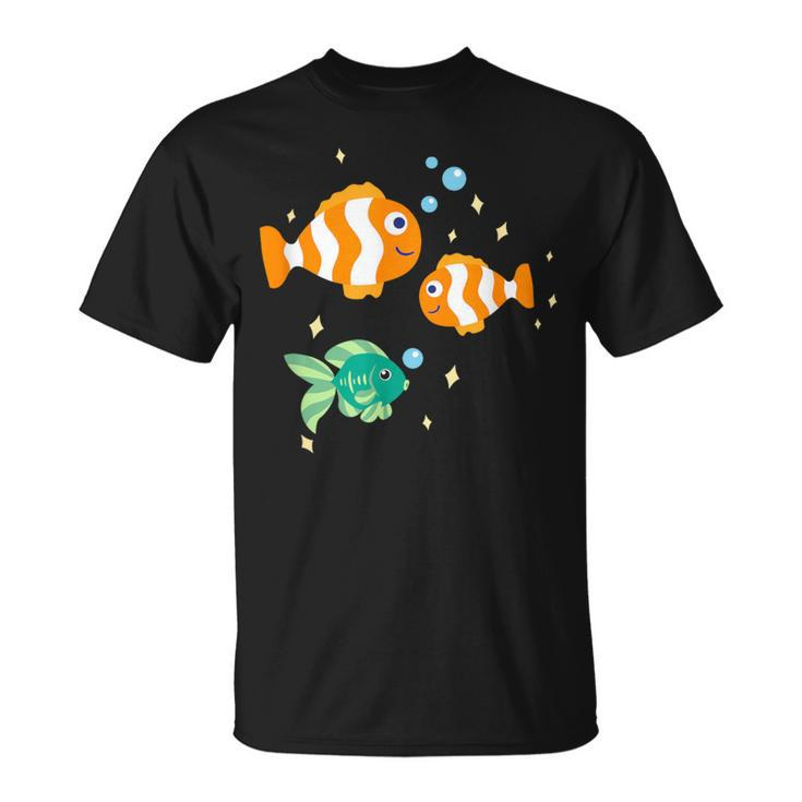 Unterwasserwelt Mit Fischen Und Meerestieren T-Shirt