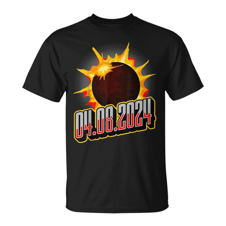 Us Total Partial Eclipse 2024 Usa Astronomer 04082024 T-Shirt
