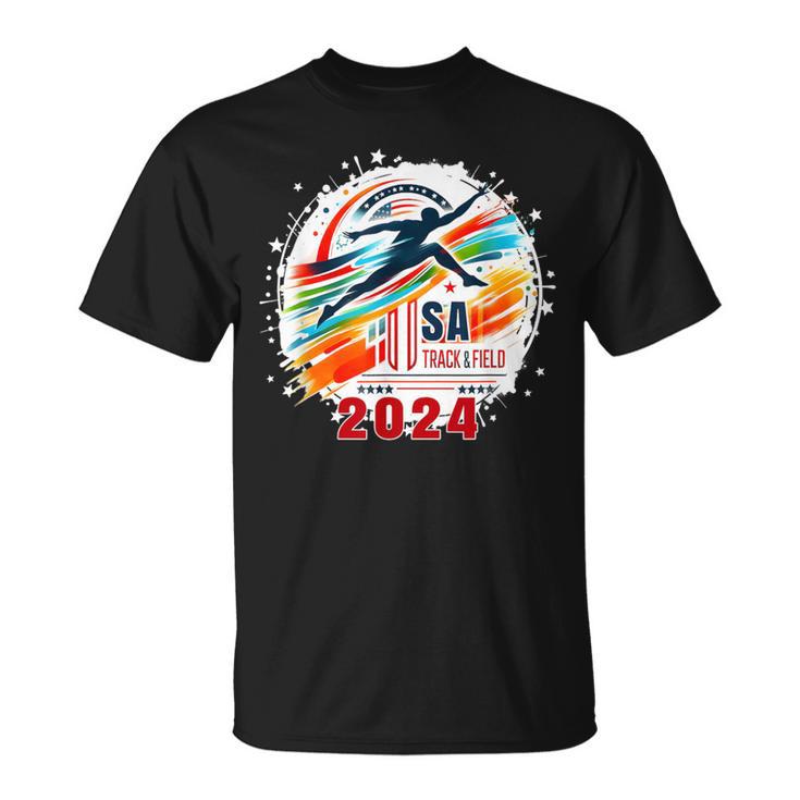 Usa 2024 Games United States Track And Field Usa 2024 Usa T-Shirt