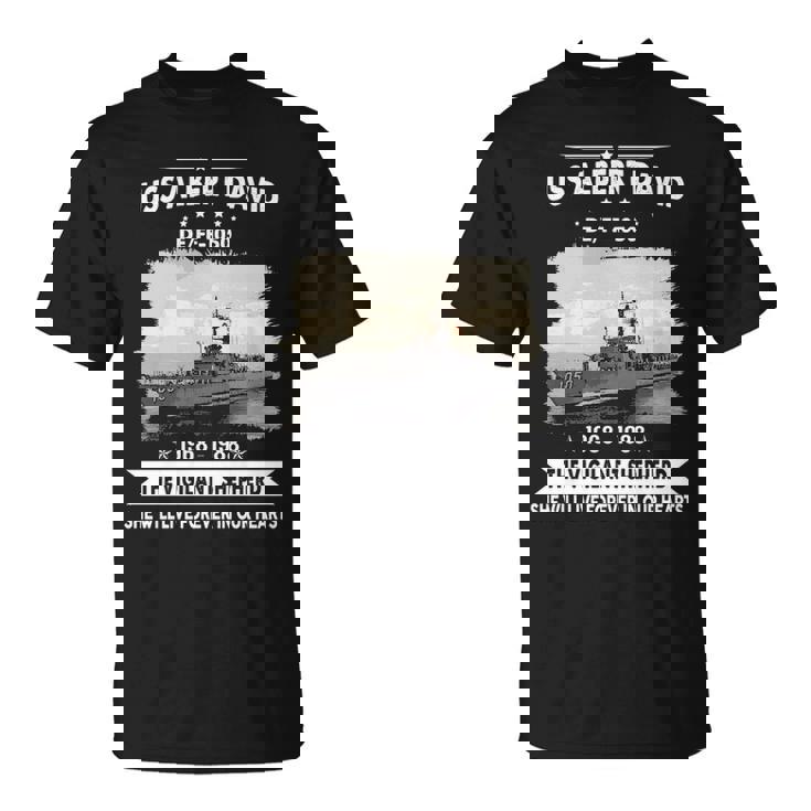 Uss Albert David Ff 1050 De T-Shirt