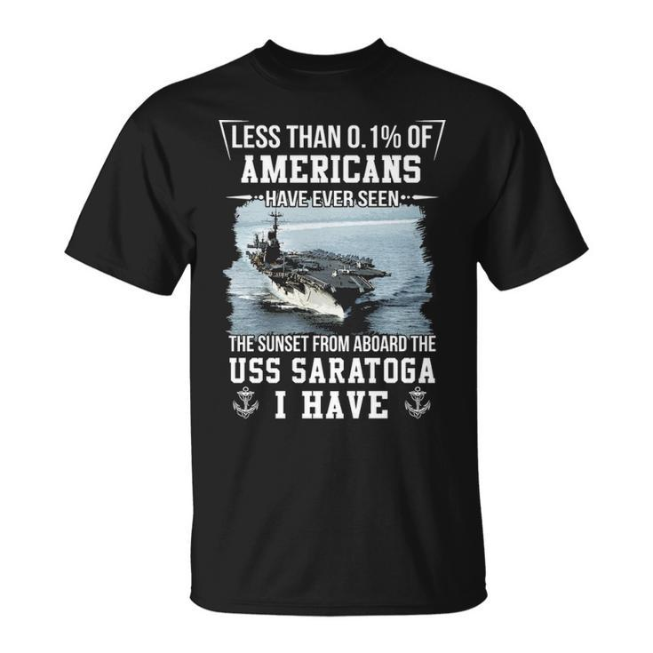 Uss Saratoga Cv 60 Cva 60 Sunset T-Shirt