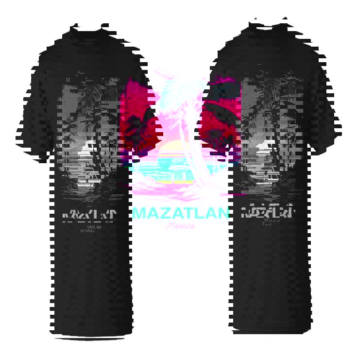 Vacation Souvenir Palm Tree Mazatlan T-Shirt