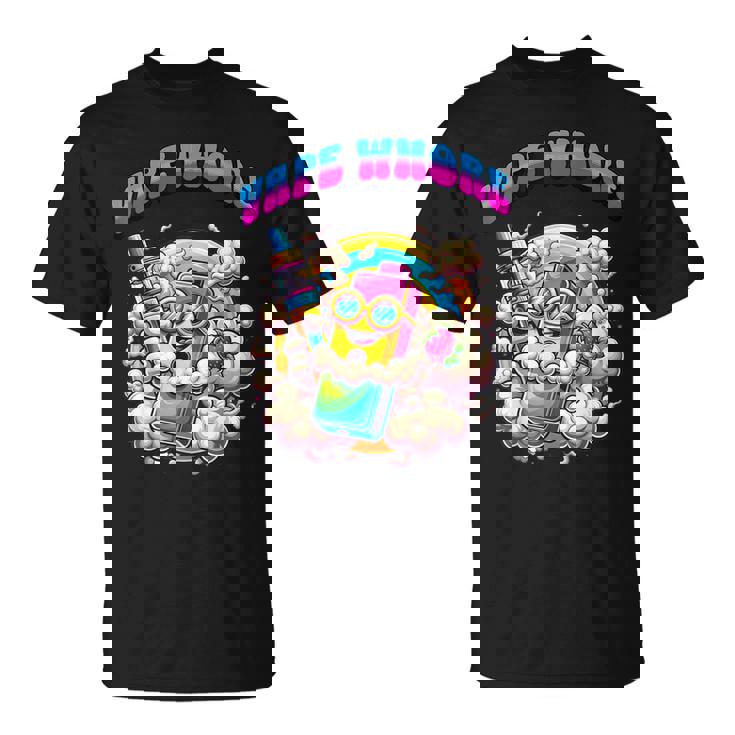 Vape Whore Joke Vaping Present Offensive Ecig Meme T-Shirt
