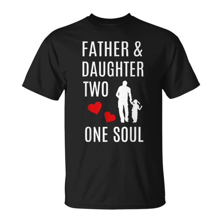 Vater Und Tochter Hand In Hand Herz Seele Papa Kind Geschenk T-Shirt