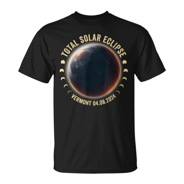 Vermont Total Solar Eclipse April 8 2024 Astronomy Fans T-Shirt