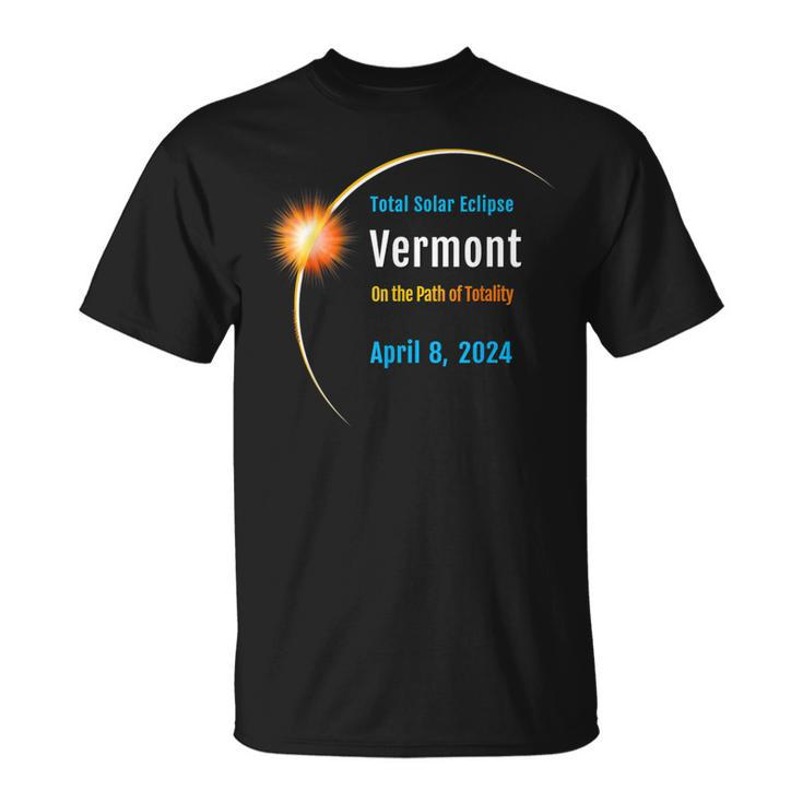 Vermont Vt Total Solar Eclipse 2024 1 T-Shirt