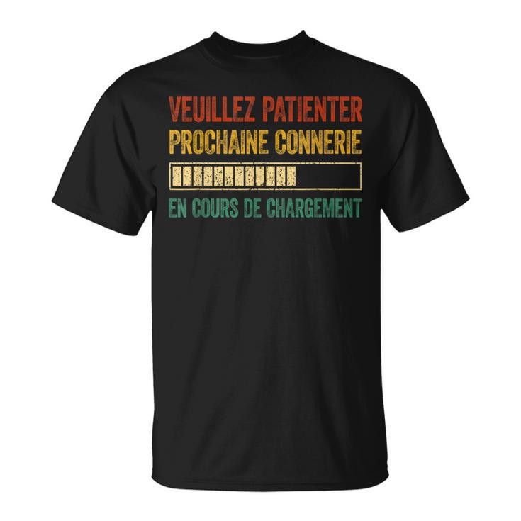 T-shirt Humoristique 'Retraite En Chargement' – Cadeau Drôle Pour Retraité, Coupe Classique Léger