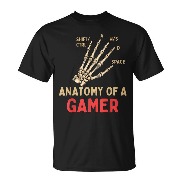 Video Games Gaming Anatomy Of A Gamer T-Shirt