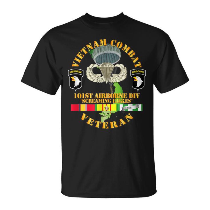 Vietnam Combat Veteran W 101St Airborne Div Ssi V1 T-Shirt