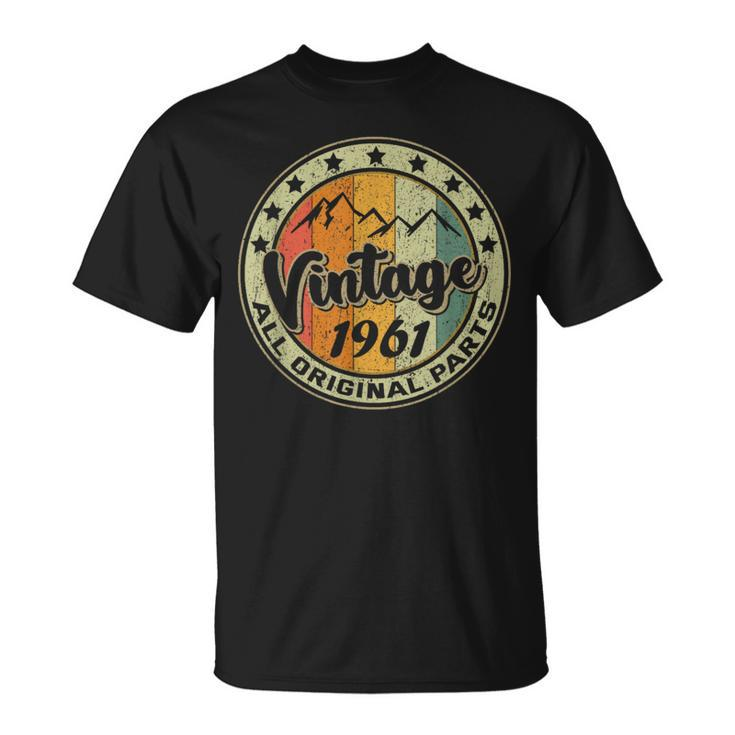 Vintage 1961 Retro 63 Year Old 63Rd Birthday T-Shirt