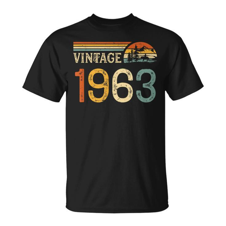 Vintage 1963 Birthday Retro T-Shirt