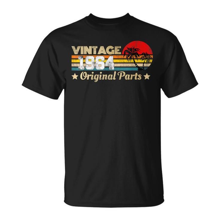 Vintage 1964 Limited Edition Original Parts 60Th Birthday T-Shirt