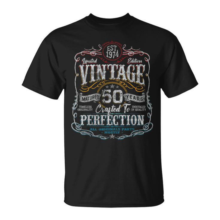 Vintage 1974 Limited Edition 50 Year Old 50Th Birthday T-Shirt
