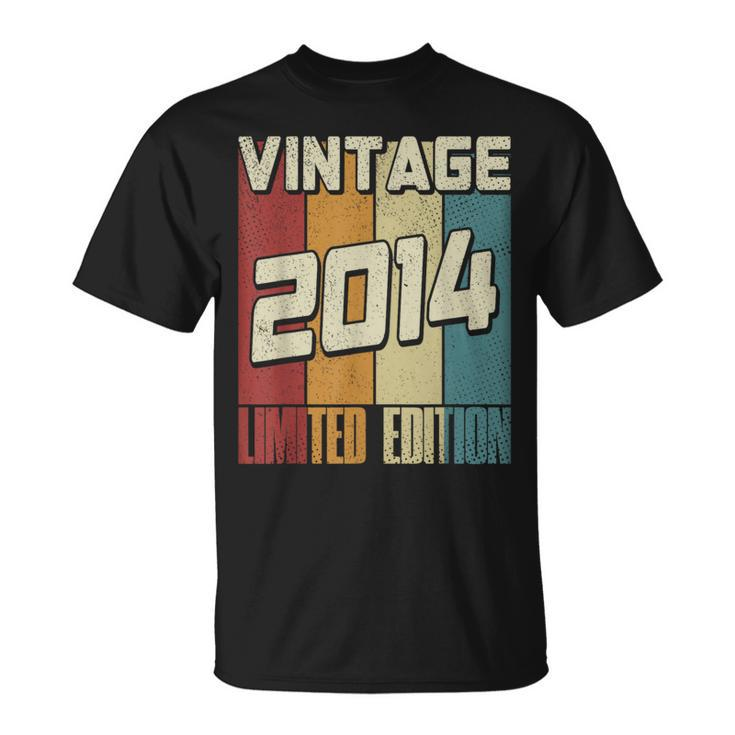 Vintage 2014 Limited Edition 10Th Birthday T-Shirt