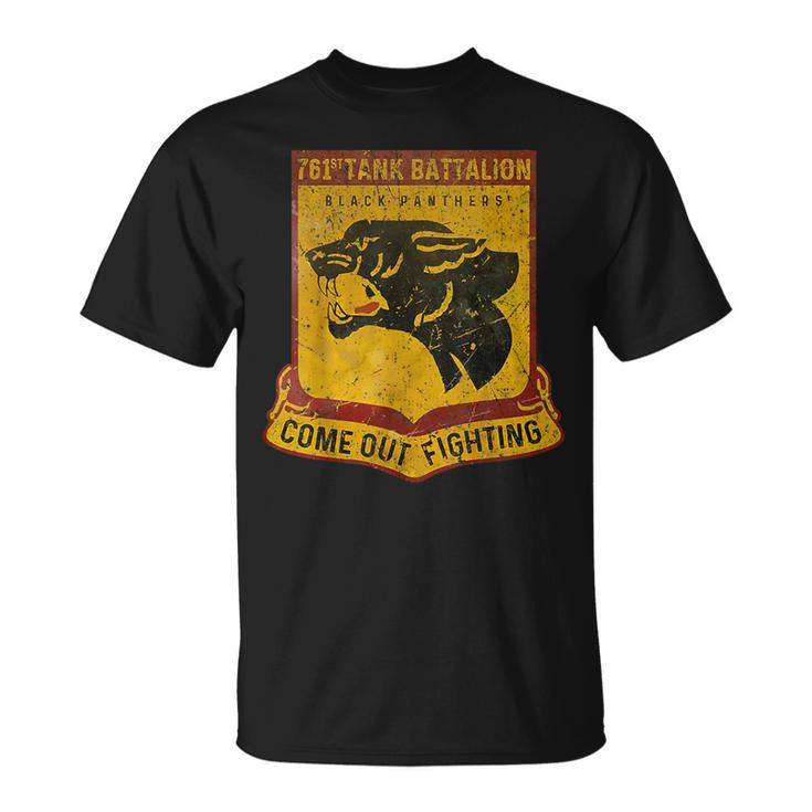 Vintage 761St Tank Battalion Black Panthers V03 T-Shirt