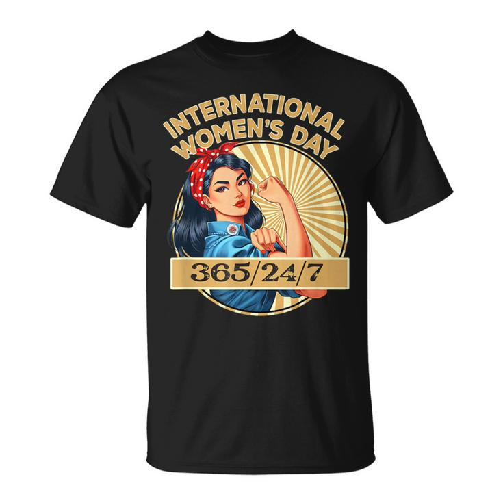 Vintage 8 March International Women's Day Asian American T-Shirt