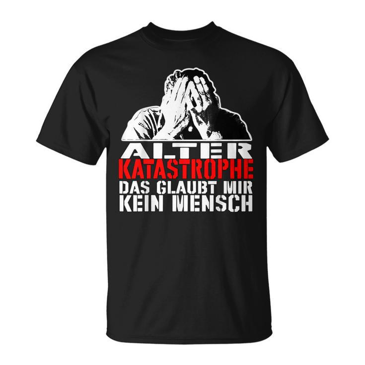 Vintage Alter Katastrophe Das Beliet Me No Mensch Sl T-Shirt