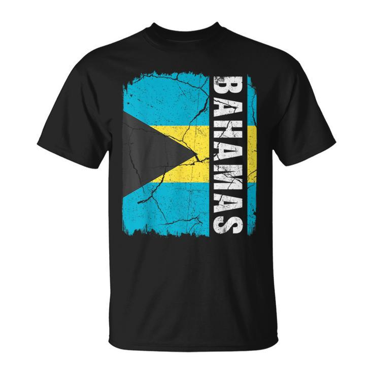 Vintage Bahamian Flag Bahamas Pride Roots Heritage T-Shirt