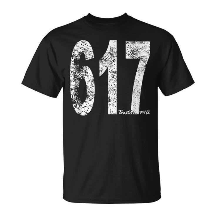 Vintage Boston Area Code 617 T-Shirt