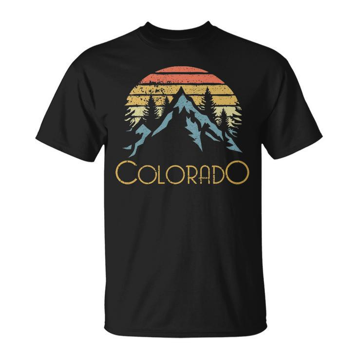 Vintage Co Colorado Mountains Outdoor Adventure T-Shirt