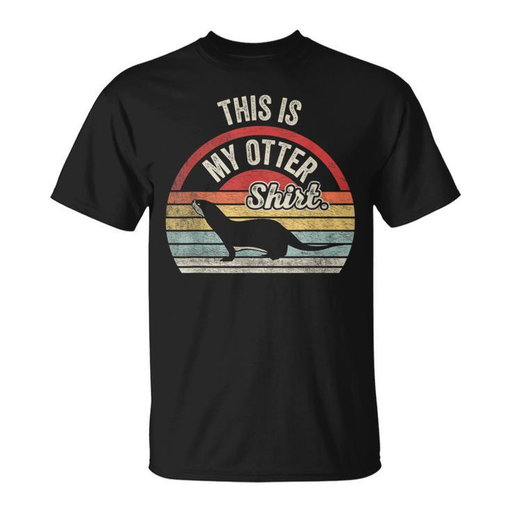 Vintage Cute Otter This Is My Otter Sea Otter T-Shirt