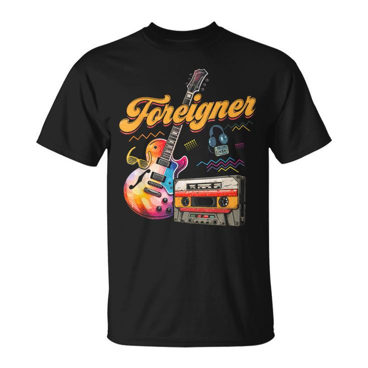 Vintage Foreigner Retro Cassette 90S Rock Music Old Fashion T-Shirt