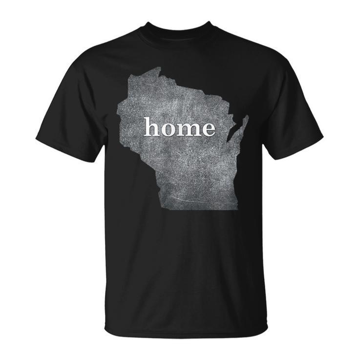 Vintage Home Wisconsin Wi Native T-Shirt