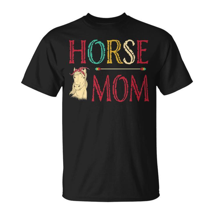 Vintage Horse Graphic  Equestrian Mom  Cute Horse Riding T-Shirt