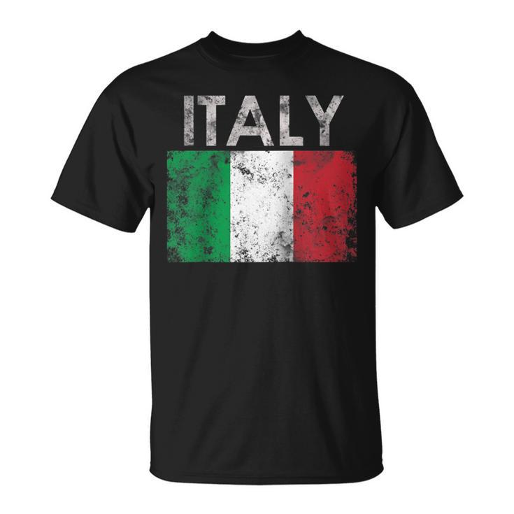 Vintage Italy Italia Italian Flag Pride T-Shirt