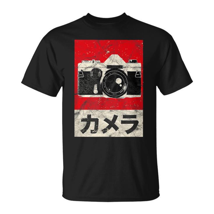 Vintage Japanese Analog Slr Camera Retro Photographer Film T-Shirt