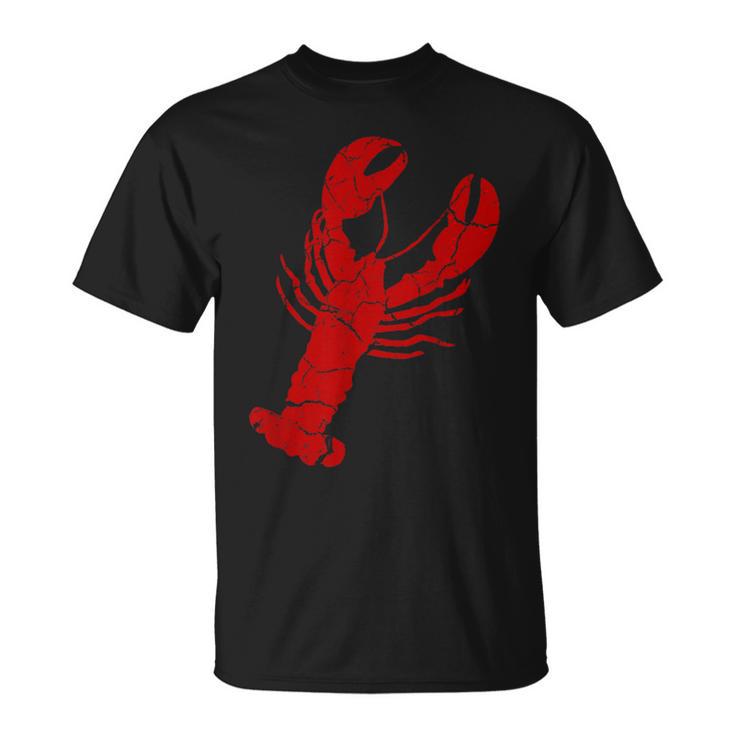 Vintage Lobster Print Red Lobster T T-Shirt