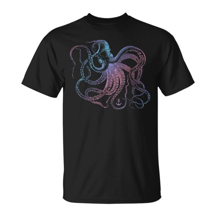 Vintage Octopus T Ocean Sea Life Cool Animals 1 T-Shirt