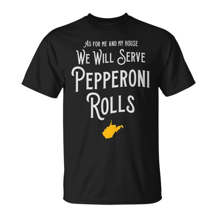 Vintage Pepperoni Rolls West Virginia Retro Wv T-Shirt