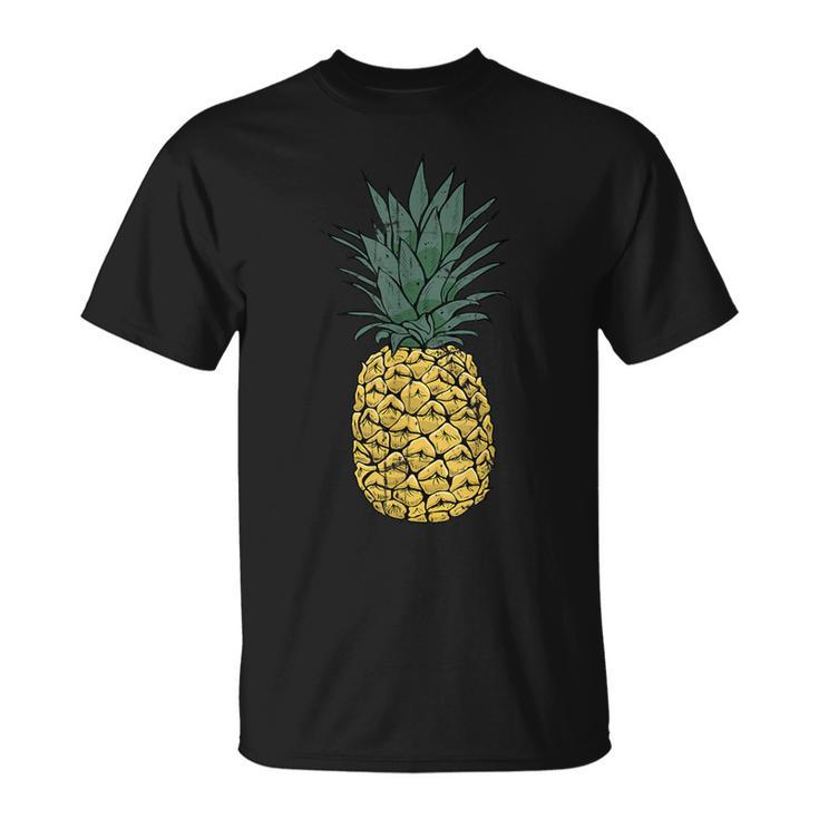 Vintage Pineapple T Cute Fruit Food Clothing Pajama T-Shirt