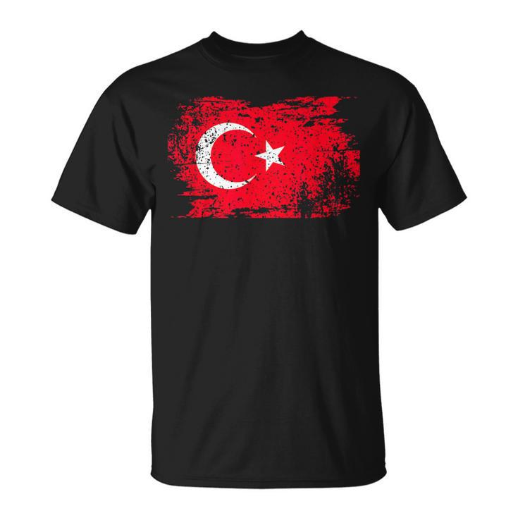 Vintage Pride Turkish Flag Turkey T-Shirt
