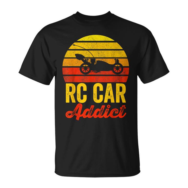 Vintage Rc Cars Addict Rc Racer Rc Car Lover Boys Fun T-Shirt