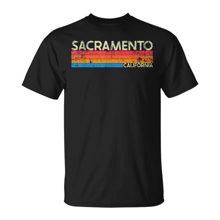 Vintage Retro Sacramento California Distressed T-Shirt