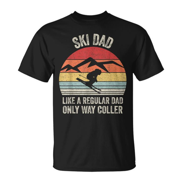 Vintage Retro Ski Dad Like A Regular Dad Only Way Cooler T-Shirt