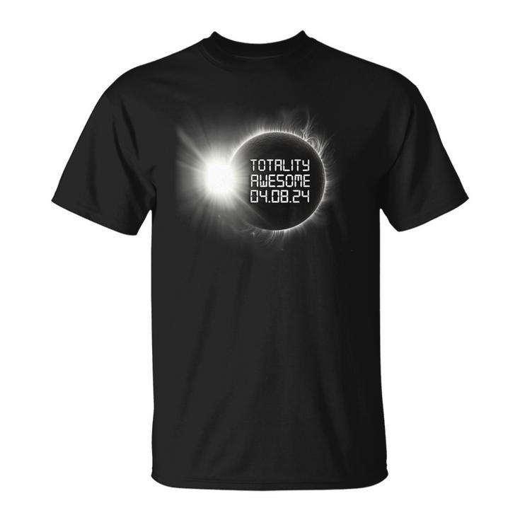Vintage Retro Total Solar Eclipse 2024 Totality Awesome T-Shirt