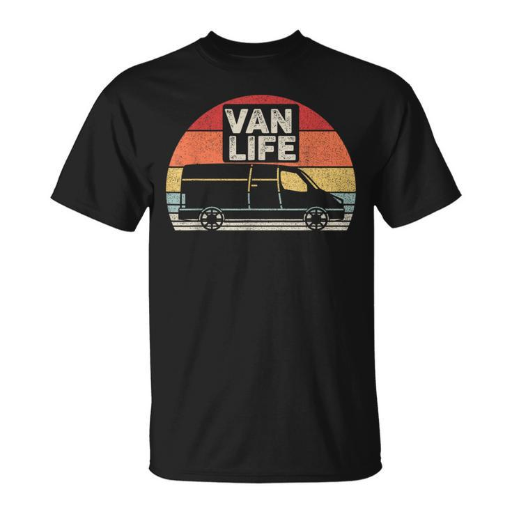 Vintage Retro Vanlife Camper Van Life T-Shirt
