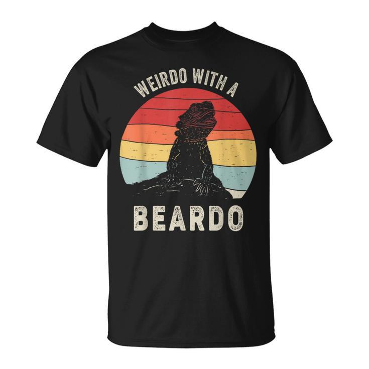 Vintage Retro Weirdo With A Beardo Bearded Dragon T-Shirt