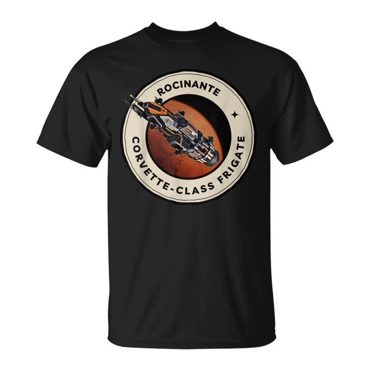 Vintage Rocinante Class Frigate Black Science Fiction Retro T-Shirt