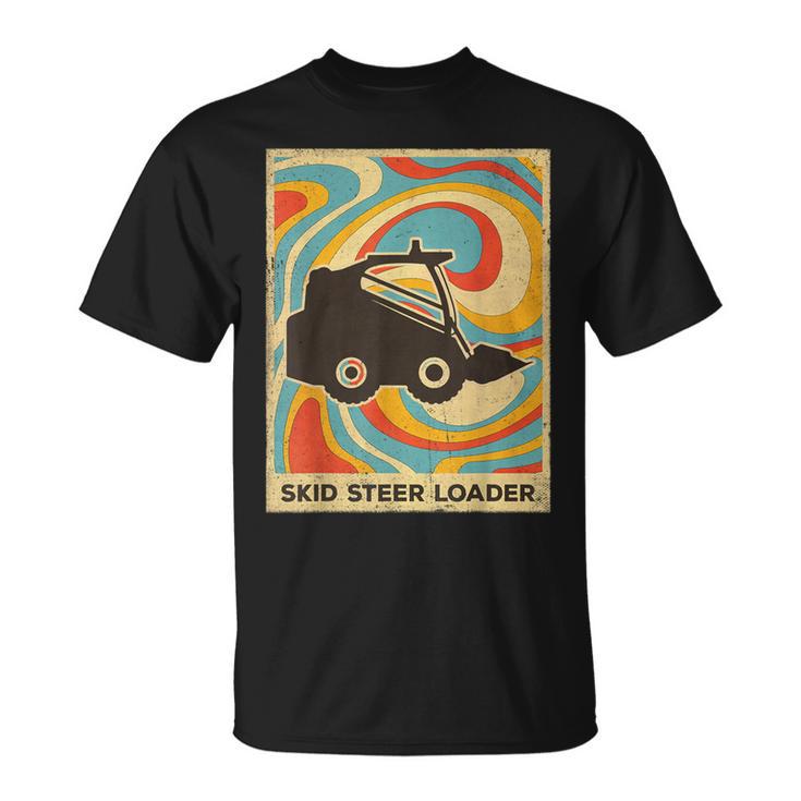 Vintage Skid Sr Loader Retro Poster T-Shirt