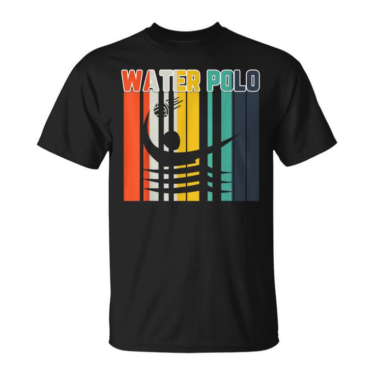 Vintage Style Water Polo Silhouette Water Polo T-Shirt