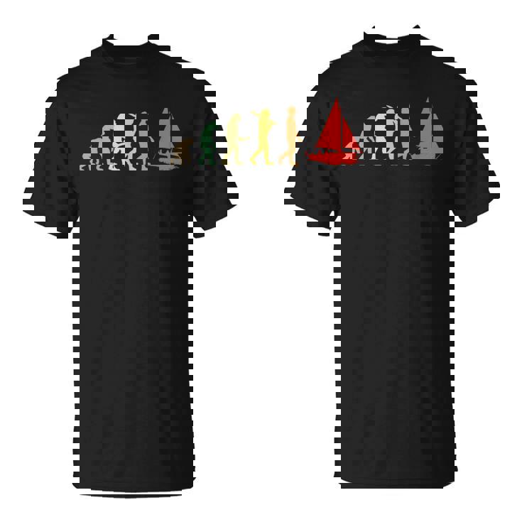 Voile Évolution Rétro Cadeau Pour Marins T-Shirt