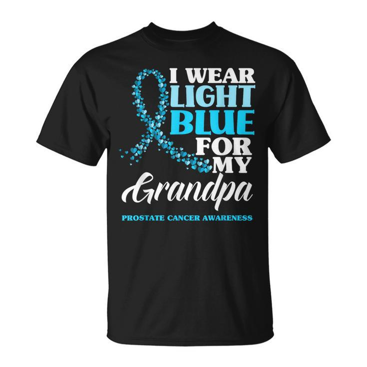 I Wear Light Blue For My Grandpa Prostate Cancer Awareness T-Shirt