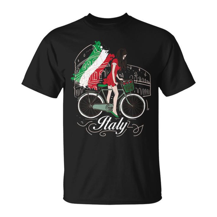 When In Rome Beautiful Woman Italy T-Shirt